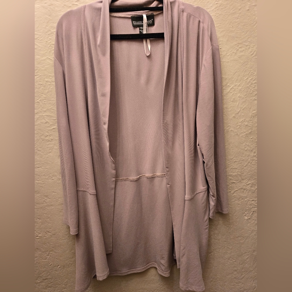 Frank Lyman Design Open Front Drape Cardigan | Size 14